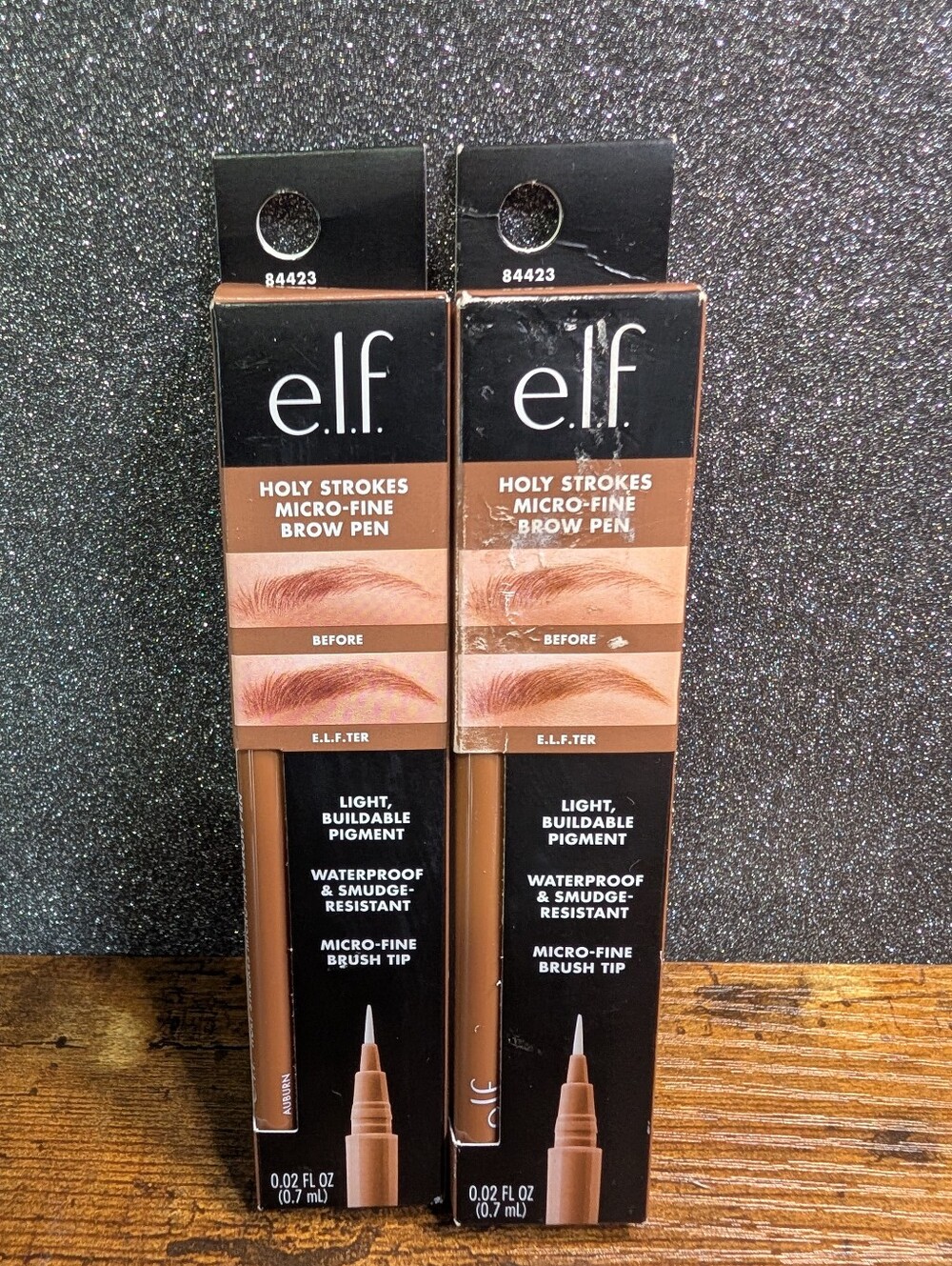 e.l.f. Cosmetics Holy Strokes Micro-Fine Brow Pen In Auburn Pack Of Two